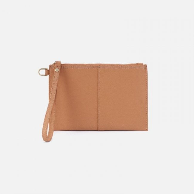 Hobo Women's Vida Small Pouch in Micro Pebbled Leather - Biscuit | New Arrivals