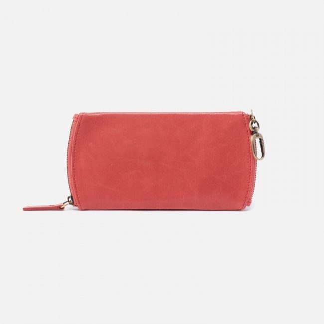 Hobo Women's Spark Double Eyeglass Case in Polished Leather - Cherry Blossom | New Arrivals