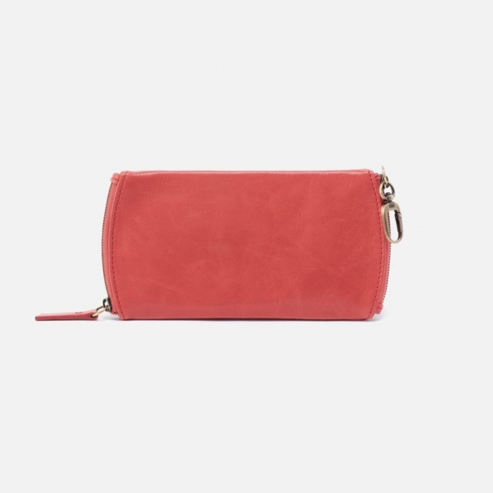 Hobo Women's Spark Double Eyeglass Case in Polished Leather - Cherry Blossom | New Arrivals