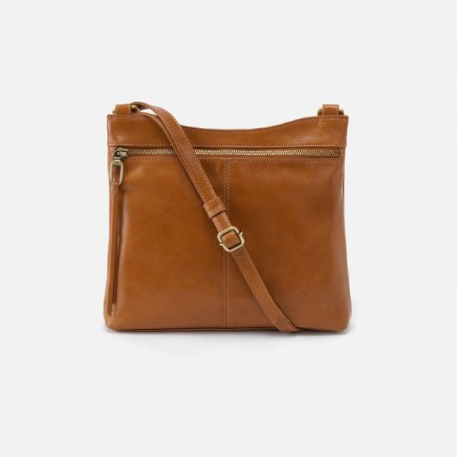 Hobo Women's Cambel Crossbody in Polished Leather - Truffle | New Arrivals
