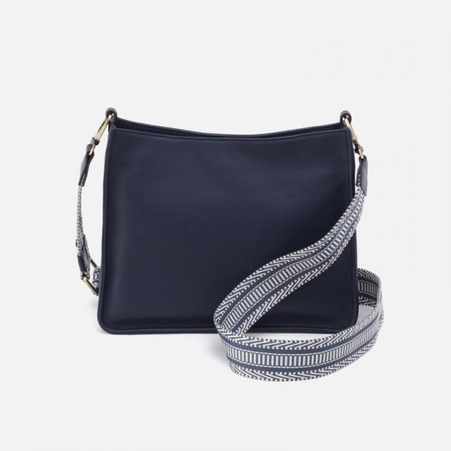 Hobo Women's Cass Crossbody in Pebbled Leather - Sapphire | New Arrivals