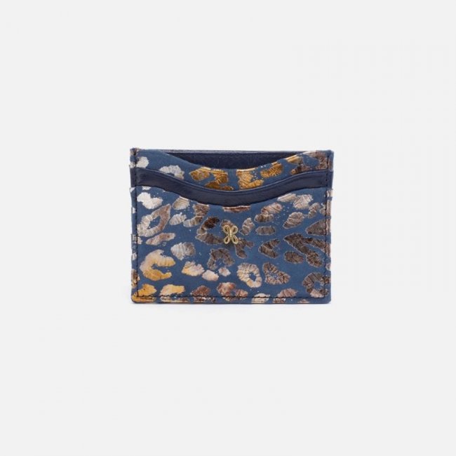 Hobo Women's Max Card Case in Mixed Leathers - Mirror Cheetah | New Arrivals