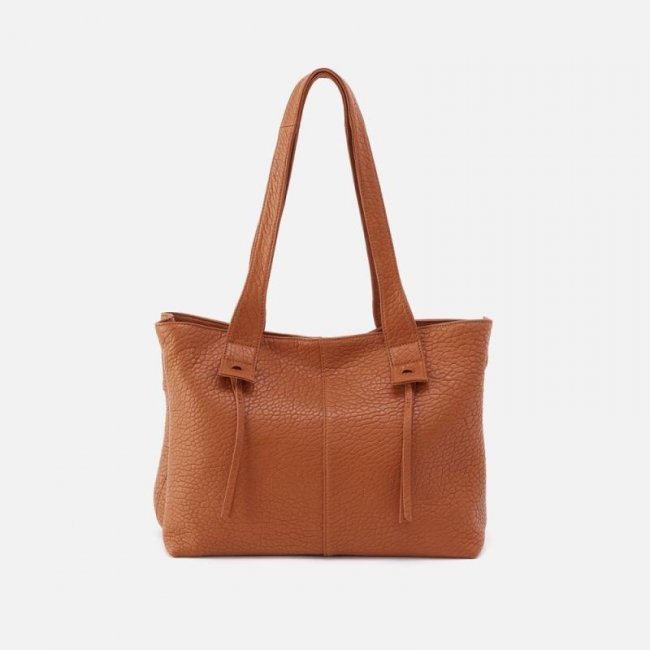 Hobo Women's Bonita Tote in Bubble Pebbled Leather - Brown | New Arrivals