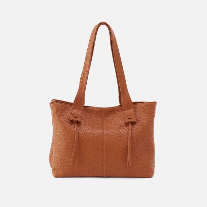 Hobo Women's Bonita Tote in Bubble Pebbled Leather - Brown | New Arrivals