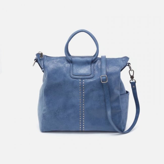 Hobo Women's Sheila Large Satchel in Buffed Leather - Azure | New Arrivals