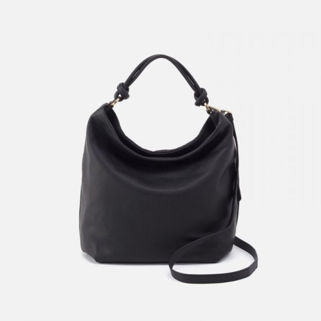 Hobo Women's Lindley Hobo in Soft Pebbled Leather - Black | New Arrivals
