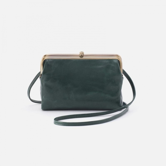 Hobo Women's Lauren Crossbody in Polished Leather - Sage Leaf | New Arrivals