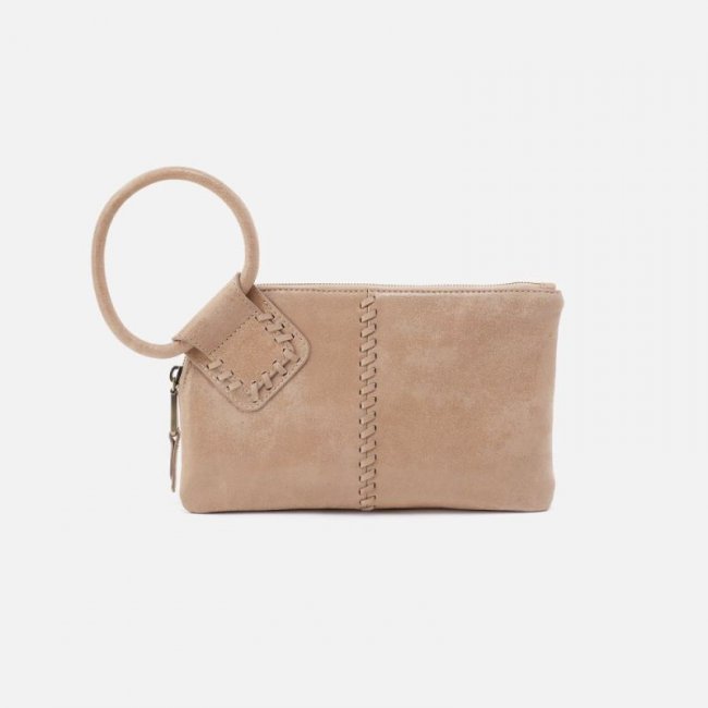 Hobo Women's Sable Wristlet in Buffed Leather - Irish Creme | New Arrivals