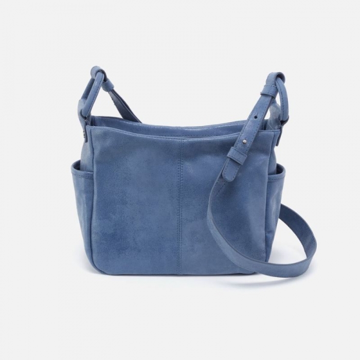 Hobo Women's Sheila Crossbody in Buffed Leather - Azure | New Arrivals