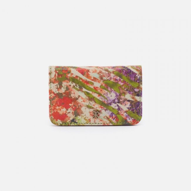 Hobo Women's Jill Mini Card Case in Printed Leather - Tropic Print | New Arrivals