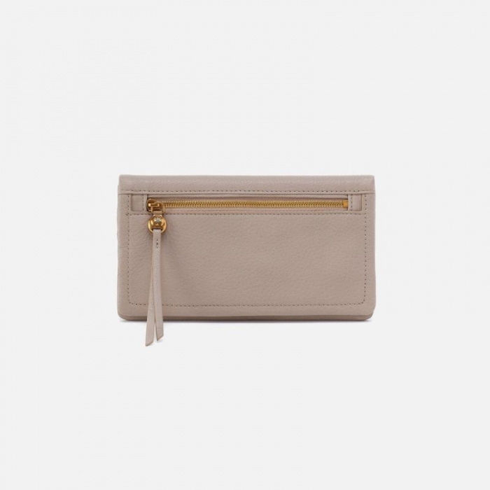 Hobo Women's Lumen Continental Wallet in Pebbled Leather - Taupe | New Arrivals
