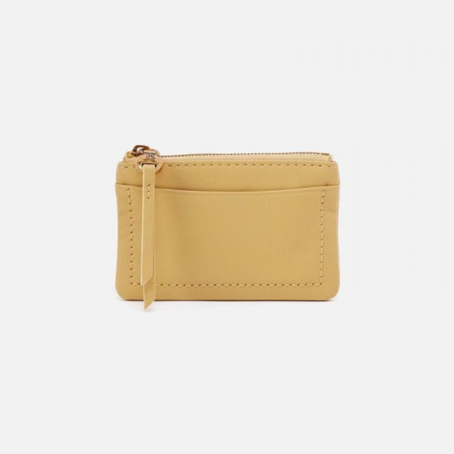 Hobo Women's Lumen Card Case in Pebbled Leather - Flax | New Arrivals