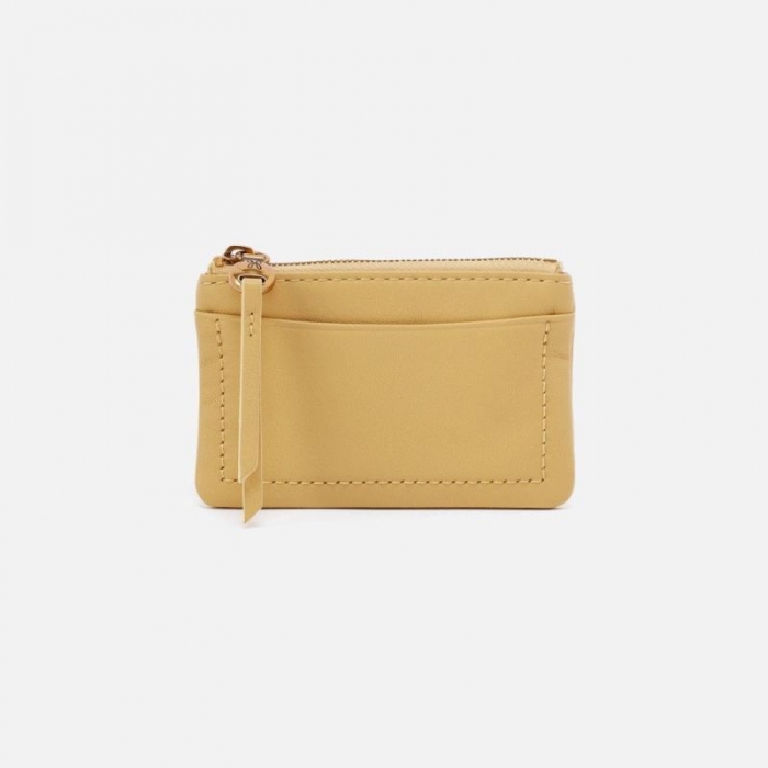 Hobo Women's Lumen Card Case in Pebbled Leather - Flax | New Arrivals