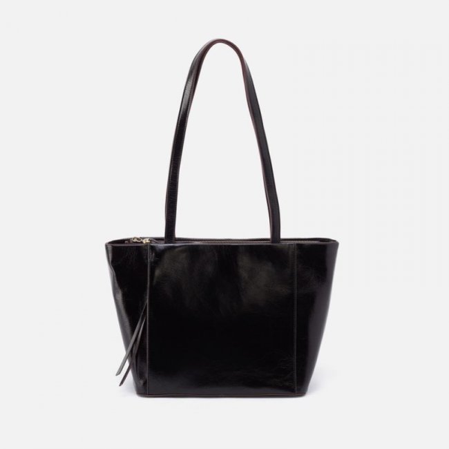 Hobo Women's Haven Tote in Polished Leather - Black | New Arrivals