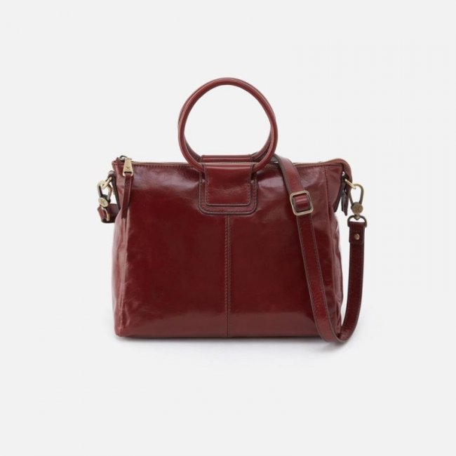 Hobo Women's Sheila Medium Satchel in Polished Leather - Henna | New Arrivals