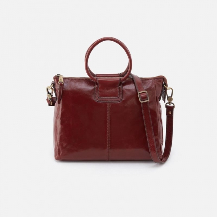 Hobo Women's Sheila Medium Satchel in Polished Leather - Henna | New Arrivals