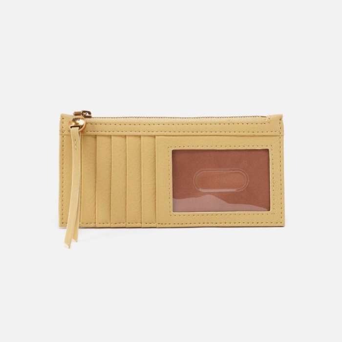 Hobo Women's Carte Card Case in Pebbled Leather - Flax | New Arrivals