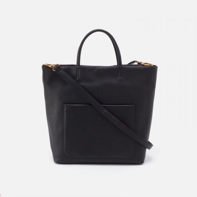 Hobo Women's Tripp Tote in Pebbled Leather - Black | New Arrivals