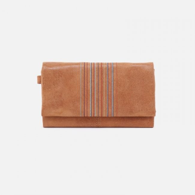Hobo Women's Keen Continental Wallet in Buffed Leather - Whiskey | New Arrivals