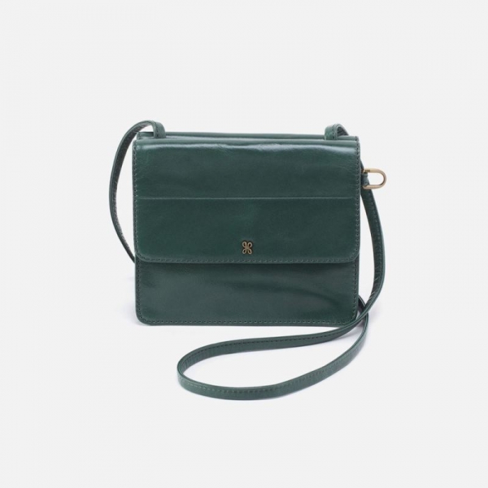 Hobo Women's Jill Wallet Crossbody in Polished Leather - Sage Leaf | New Arrivals