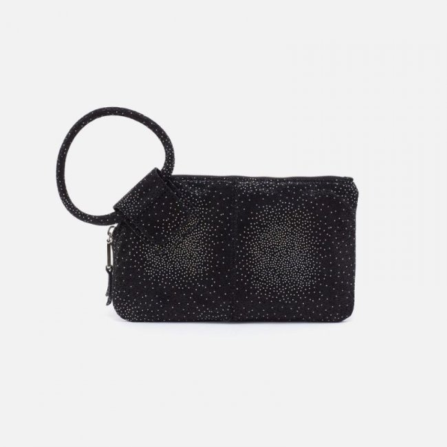 Hobo Women's Sable Wristlet in Printed Leather - Silver Galaxy | New Arrivals