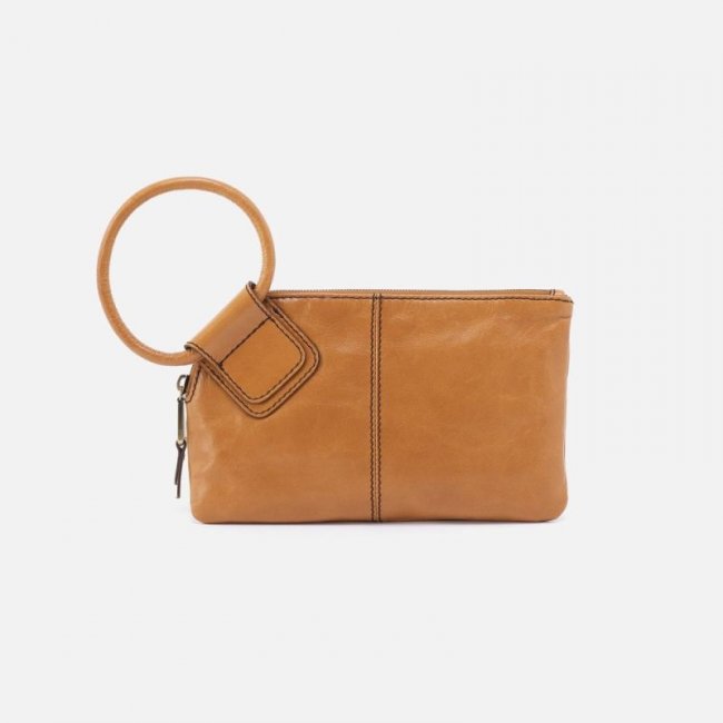 Hobo Women's Sable Wristlet in Polished Leather - Natural | New Arrivals