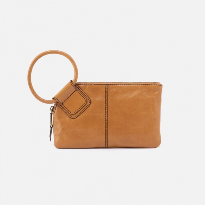 Hobo Women's Sable Wristlet in Polished Leather - Natural | New Arrivals