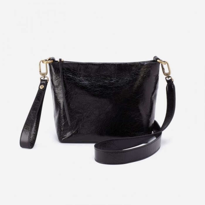 Hobo Women's Ashe Crossbody in Polished Leather - Black | New Arrivals