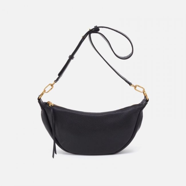 Hobo Women's Knox Sling in Pebbled Leather - Black | New Arrivals