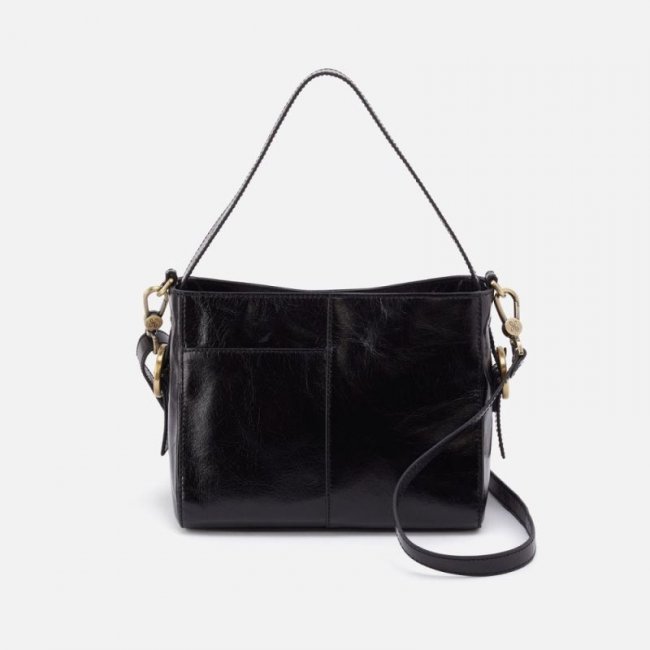 Hobo Women's Render Small Crossbody in Polished Leather - Black | New Arrivals