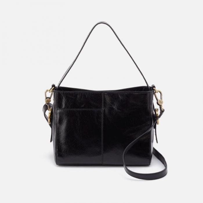 Hobo Women's Render Small Crossbody in Polished Leather - Black | New Arrivals