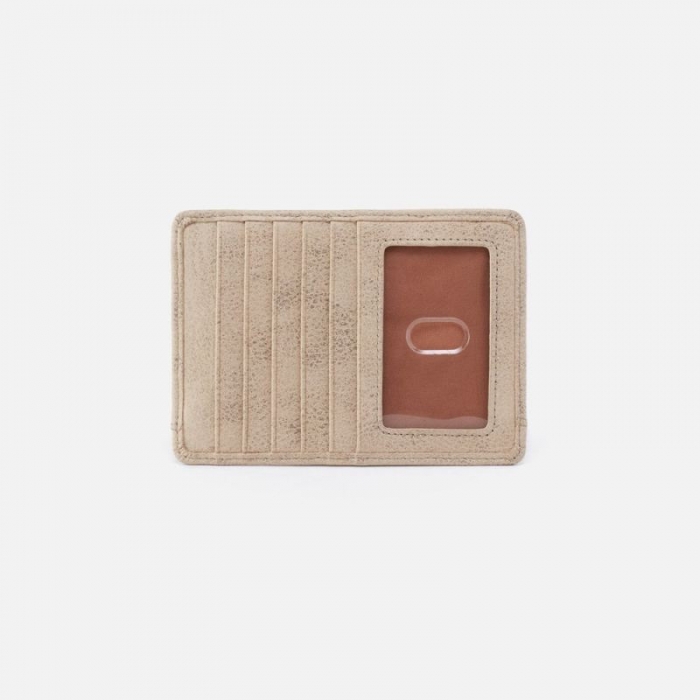 Hobo Women's Euro Slide Card Case in Metallic Leather - Gold | New Arrivals