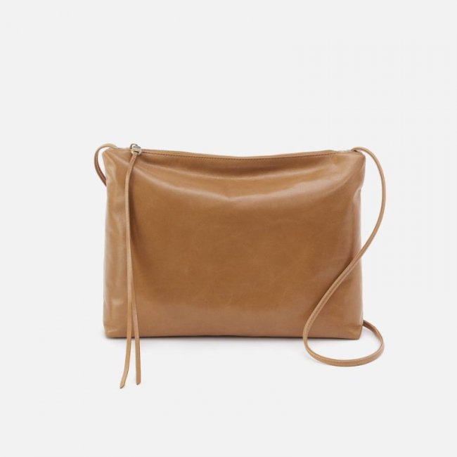 Hobo Women's Ziggy Crossbody in Polished Leather - Cedar | New Arrivals