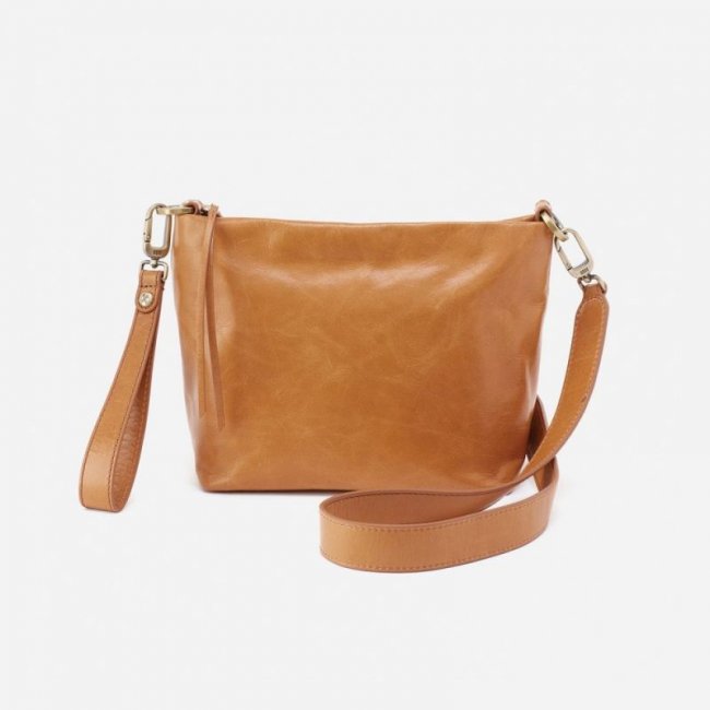 Hobo Women's Ashe Crossbody in Polished Leather - Natural | New Arrivals