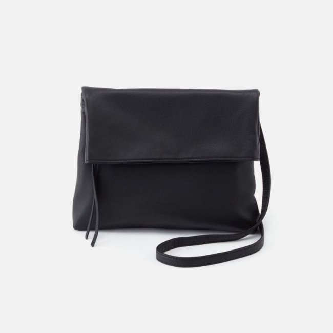 Hobo Women's Draft Crossbody in Pebbled Leather - Black | New Arrivals