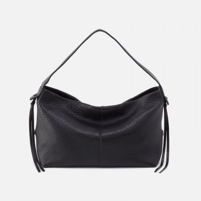 Hobo Women's Bonita Hobo in Bubble Pebbled Leather - Black | New Arrivals