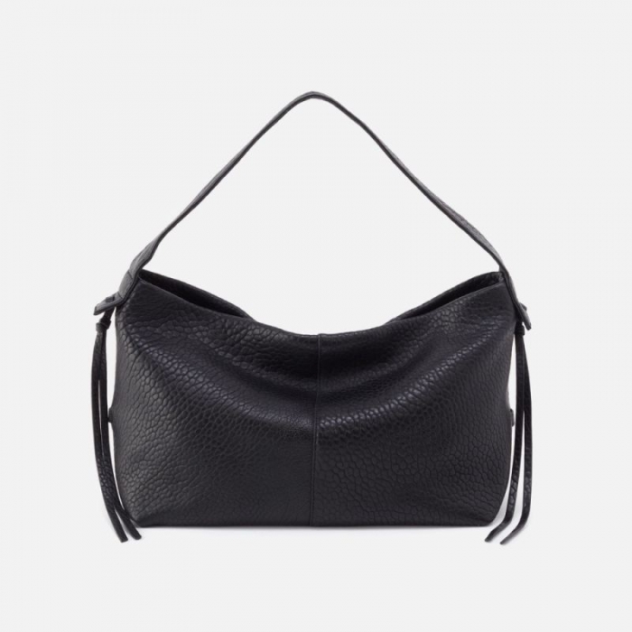 Hobo Women's Bonita Hobo in Bubble Pebbled Leather - Black | New Arrivals