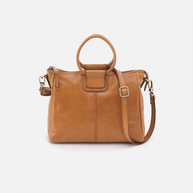 Hobo Women's Sheila Medium Satchel in Polished Leather - Natural | New Arrivals