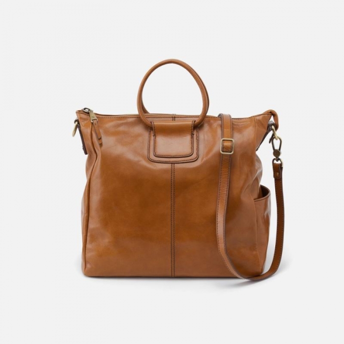 Hobo Women's Sheila Large Satchel in Polished Leather - Truffle | New Arrivals