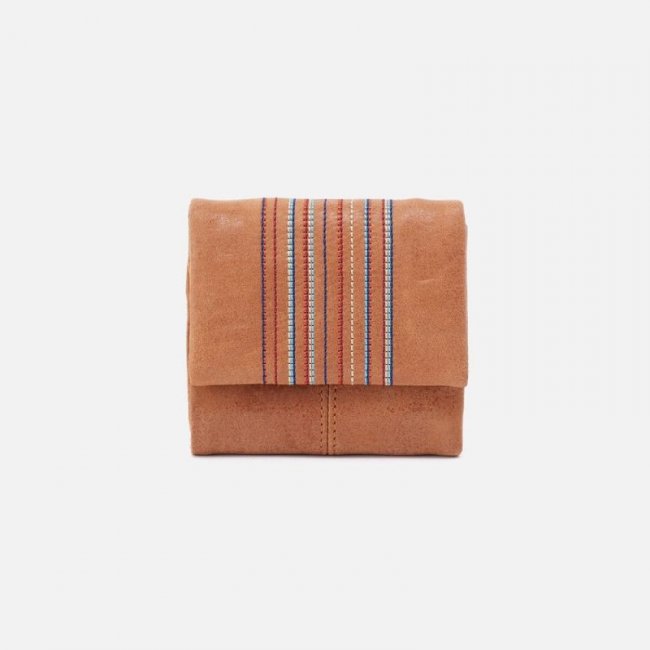 Hobo Women's Keen Mini Trifold Wallet in Buffed Leather - Whiskey | New Arrivals