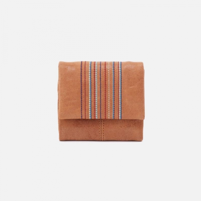 Hobo Women's Keen Mini Trifold Wallet in Buffed Leather - Whiskey | New Arrivals