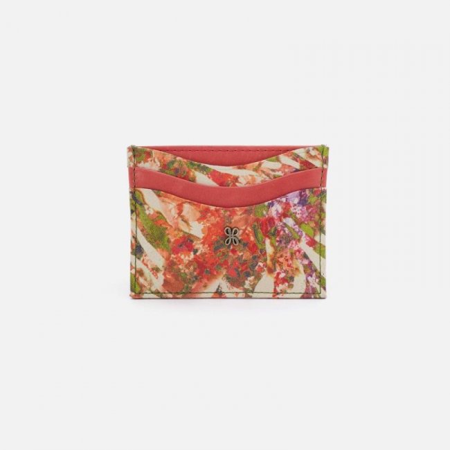Hobo Women's Max Card Case in Mixed Leathers - Tropic Print | New Arrivals