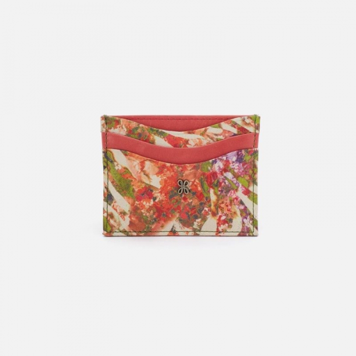 Hobo Women's Max Card Case in Mixed Leathers - Tropic Print | New Arrivals