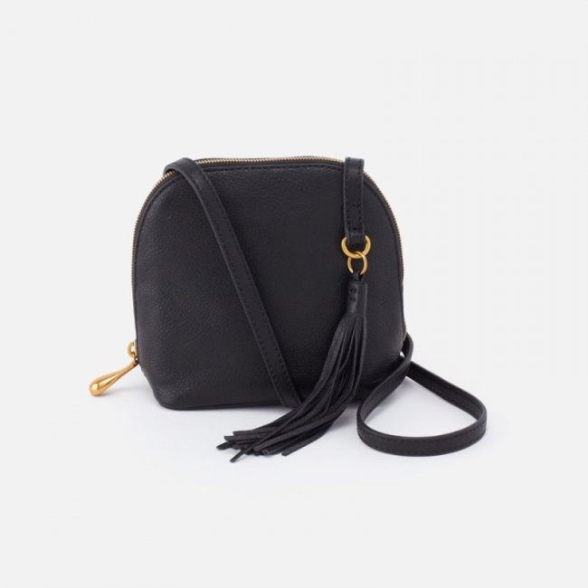 Hobo Women's Nash Crossbody in Pebbled Leather - Black | New Arrivals