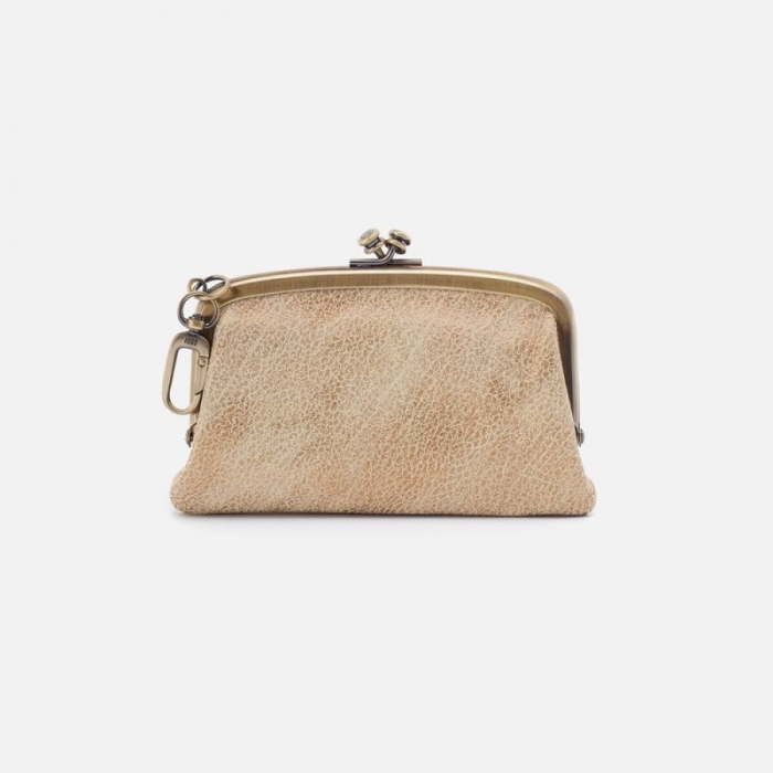 Hobo Women's Cheer Frame Pouch in Metallic Leather - Gold Leaf | New Arrivals