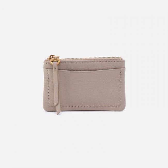Hobo Women's Lumen Card Case in Pebbled Leather - Taupe | New Arrivals