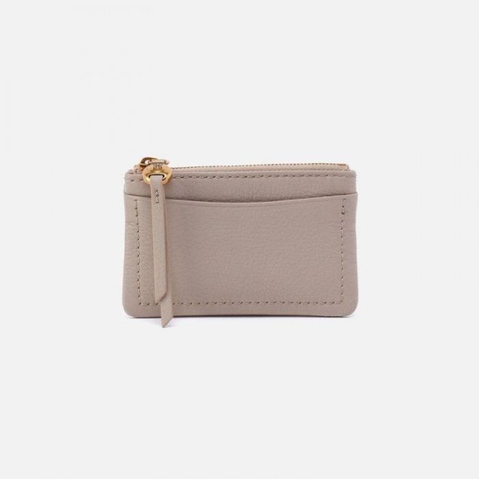 Hobo Women's Lumen Card Case in Pebbled Leather - Taupe | New Arrivals