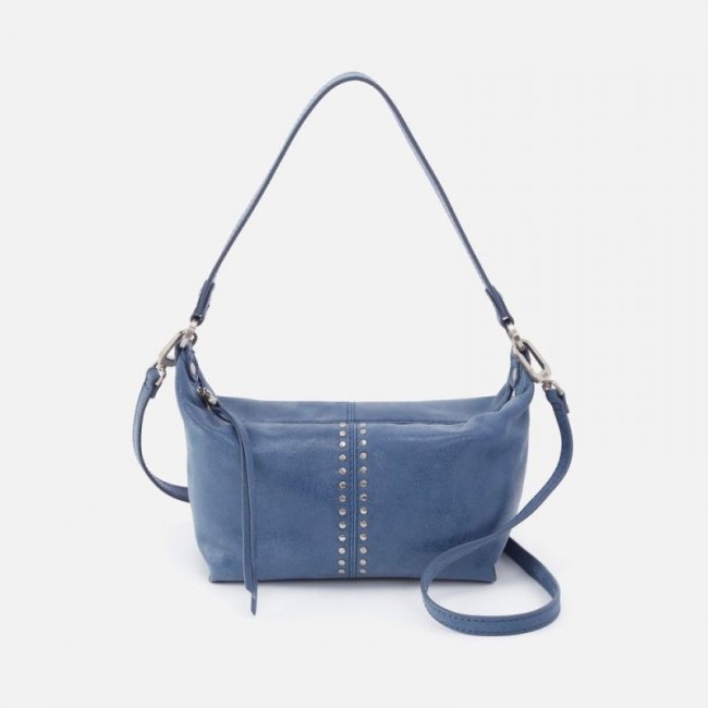 Hobo Women's Laguna Crossbody in Buffed Leather - Azure | New Arrivals