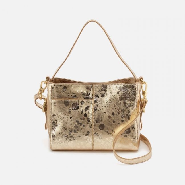 Hobo Women's Render Small Crossbody in Metallic Leather - Gilded Marble | New Arrivals