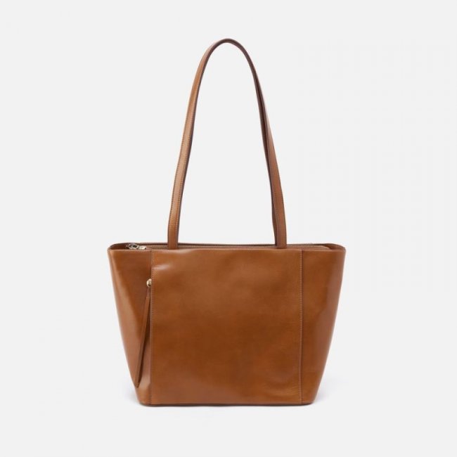 Hobo Women's Haven Tote in Polished Leather - Truffle | New Arrivals